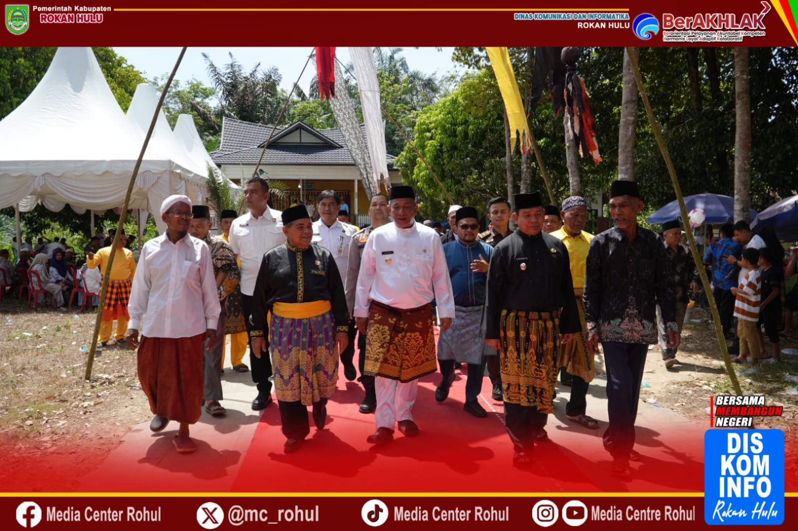 Mandai Ulu Taon, Bupati dan Wakil Bupati Kompak Lestarikan Budaya Turun-temurun di Rohul
