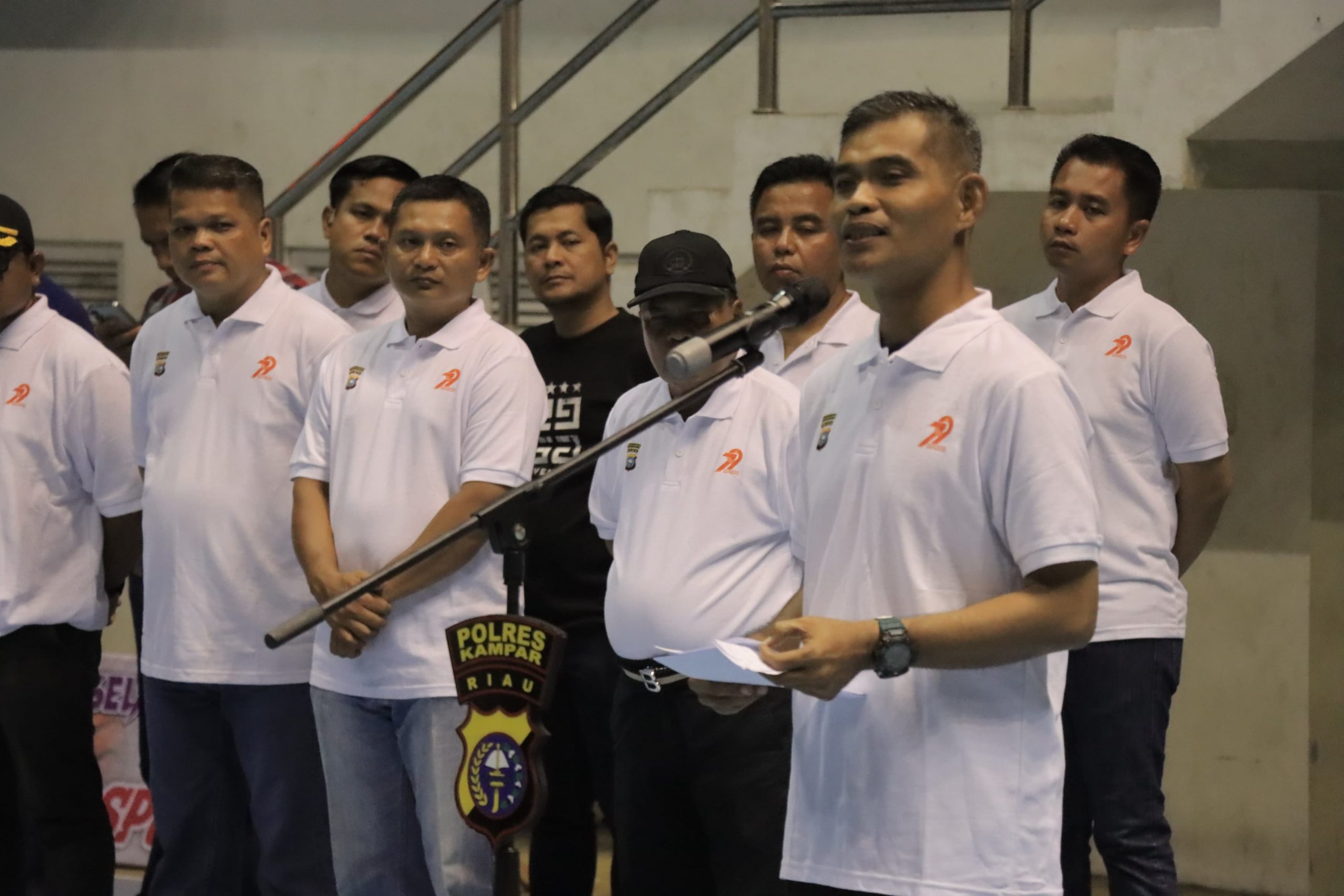 Kapolres Kampar Resmikan Tournament Basketball : Junjung Sportivitas, Wujudkan Kampar Bumi Serambi Mekkah