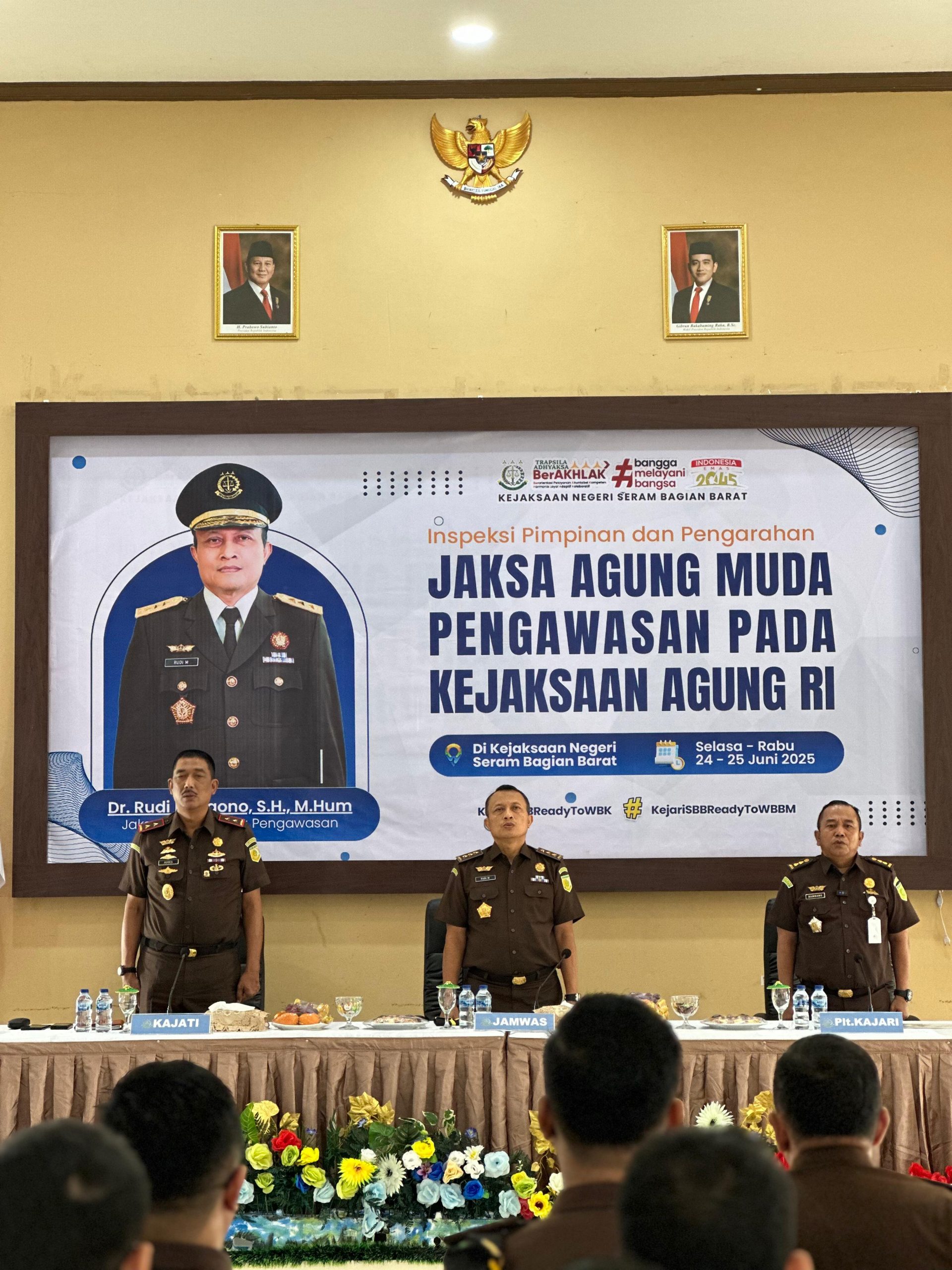 Jaksa Agung Muda Pengawasan Kejagung RI Kunjungan Kerja Ke Kejari SBB, Berikan Semangat dan Apresiasi Capaian Kinerja