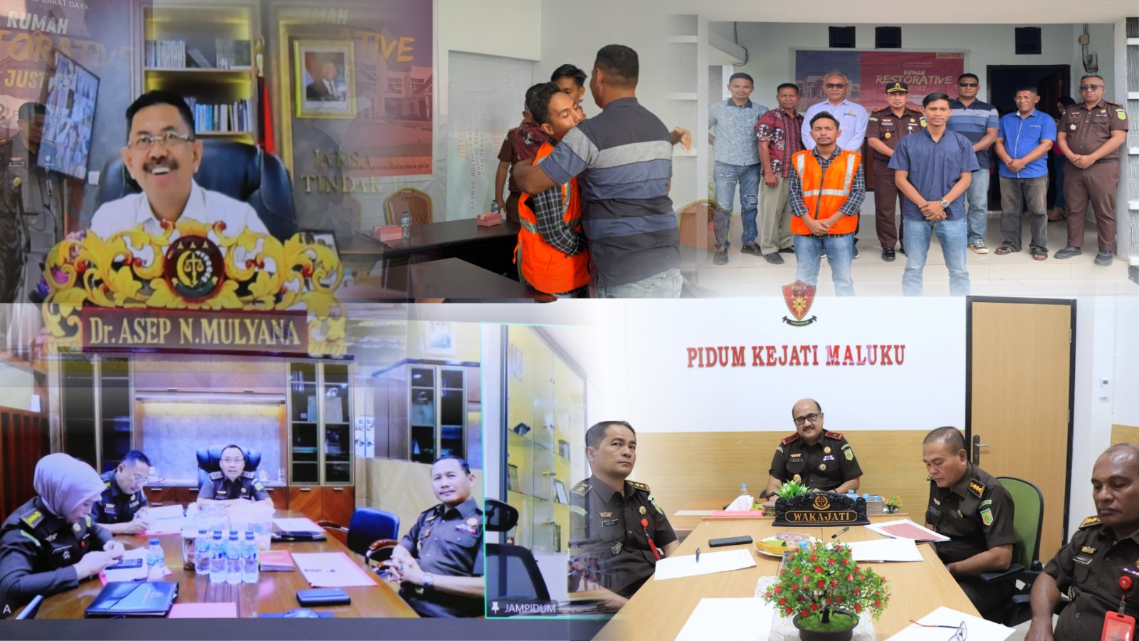 Melalui Program Rertorative Justice, Kejaksaan Tinggi Maluku Dan Kejaksaan Neger MBD Berhasil Tuntaskan Kasus Penganiayaan Lewat Jalur Perdamaian 