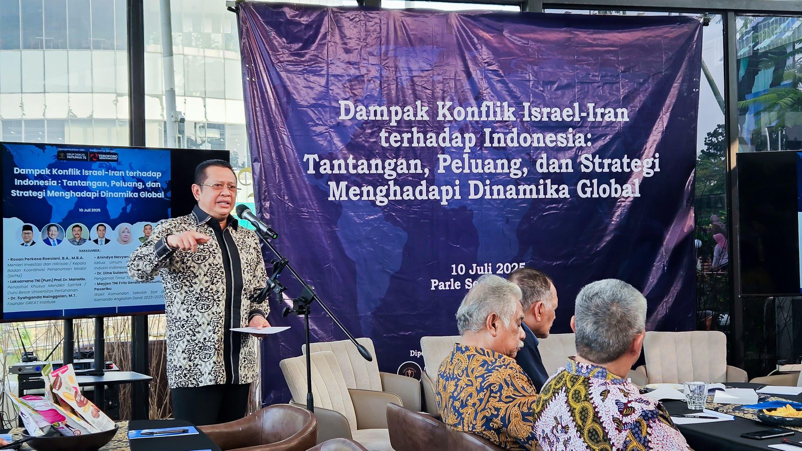 Diskusi Dampak Konflik Israel-Iran Terhadap Indonesia, Bamsoet Ingatkan Dampak Langsung Terhadap Perekonomian Nasional