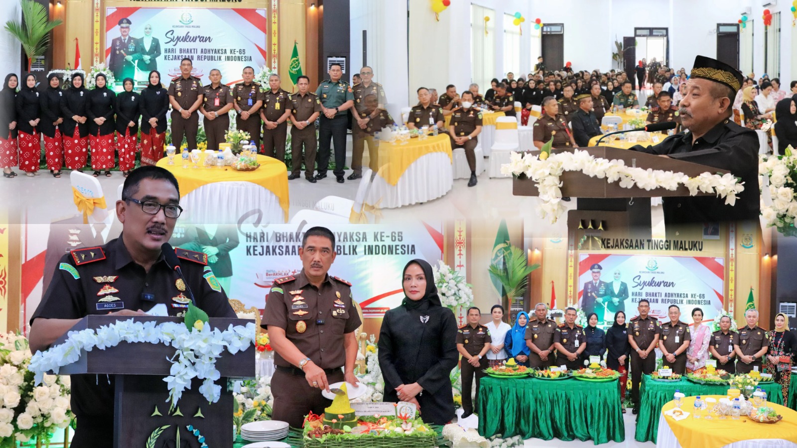 Kajati Maluku Agoes SP Beserta Jajaran Dan IAD Se-Wilayah Maluku, Gelar Syukuran Hari Bhakti Adhyaksa Ke-65 Tahun 2025