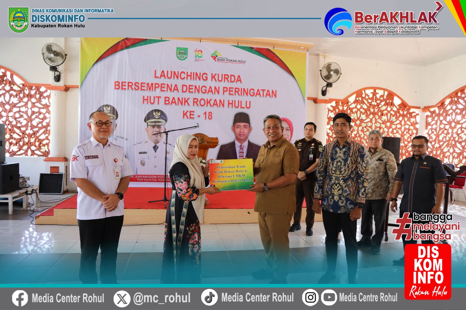 Bupati Rohul Launching KURDA ASA, Kado HUT Ke-18 BPR Rokan Hulu untuk Pelaku UMKM