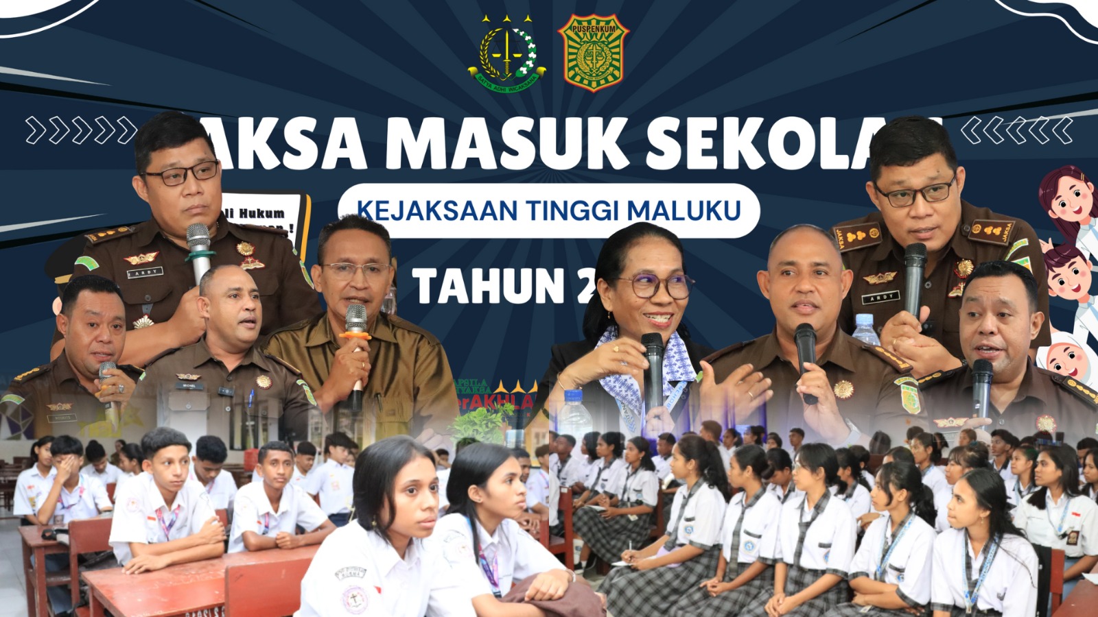Jaksa Bentuk Agen Perubahan Di SMA Kristen YPKPM Dan SMA Kristen Rehoboth Ambon Untuk Cegah Bullying Dan Penyalahgunaan Medsos
