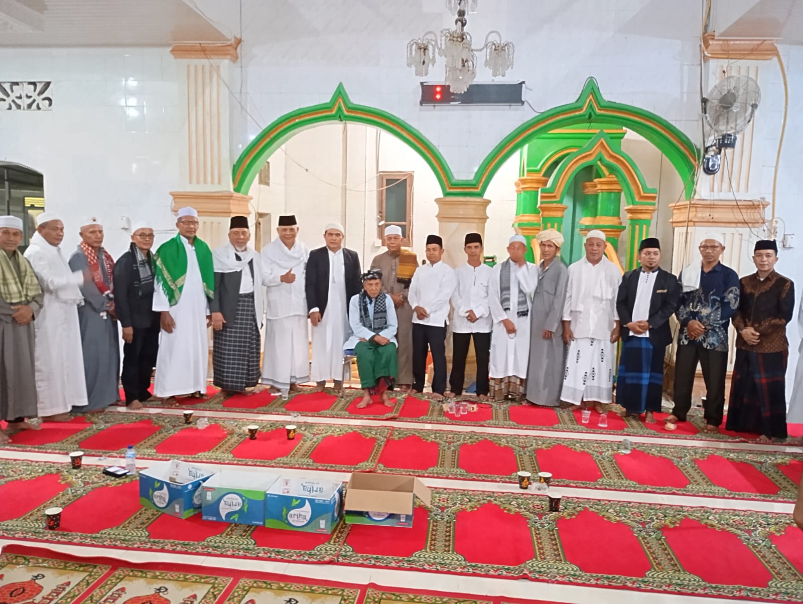 Tawajuh Akbar Ke 55 Tahun, Hadir Ketua Thariqat Naqsyabandi Dan Rombongan Jamaah Dari Kabupaten Rokan Hulu