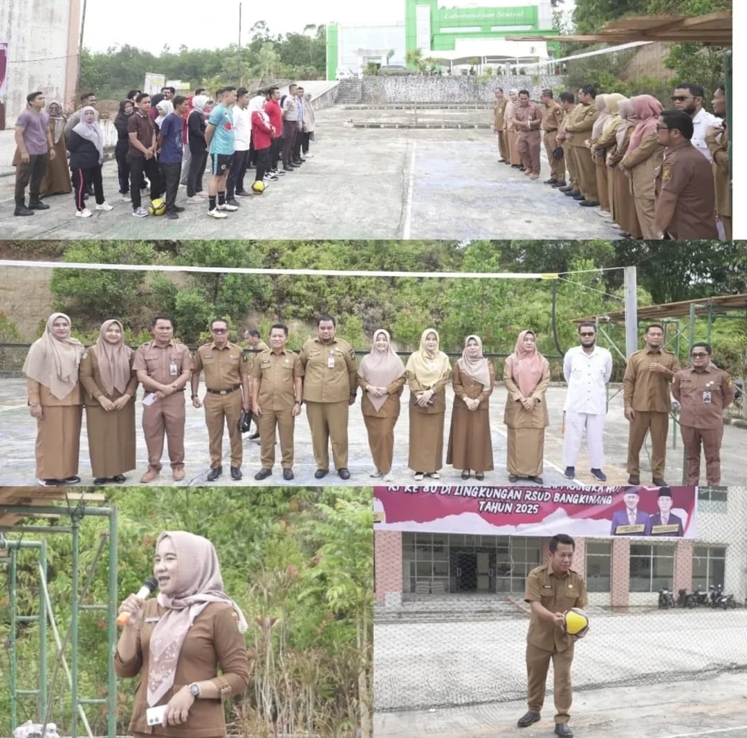 RSUD Bangkinang Meriahkan HUT RI Ke-80 Dengan Menggelar Turnamen Voli Dan Tenis Meja