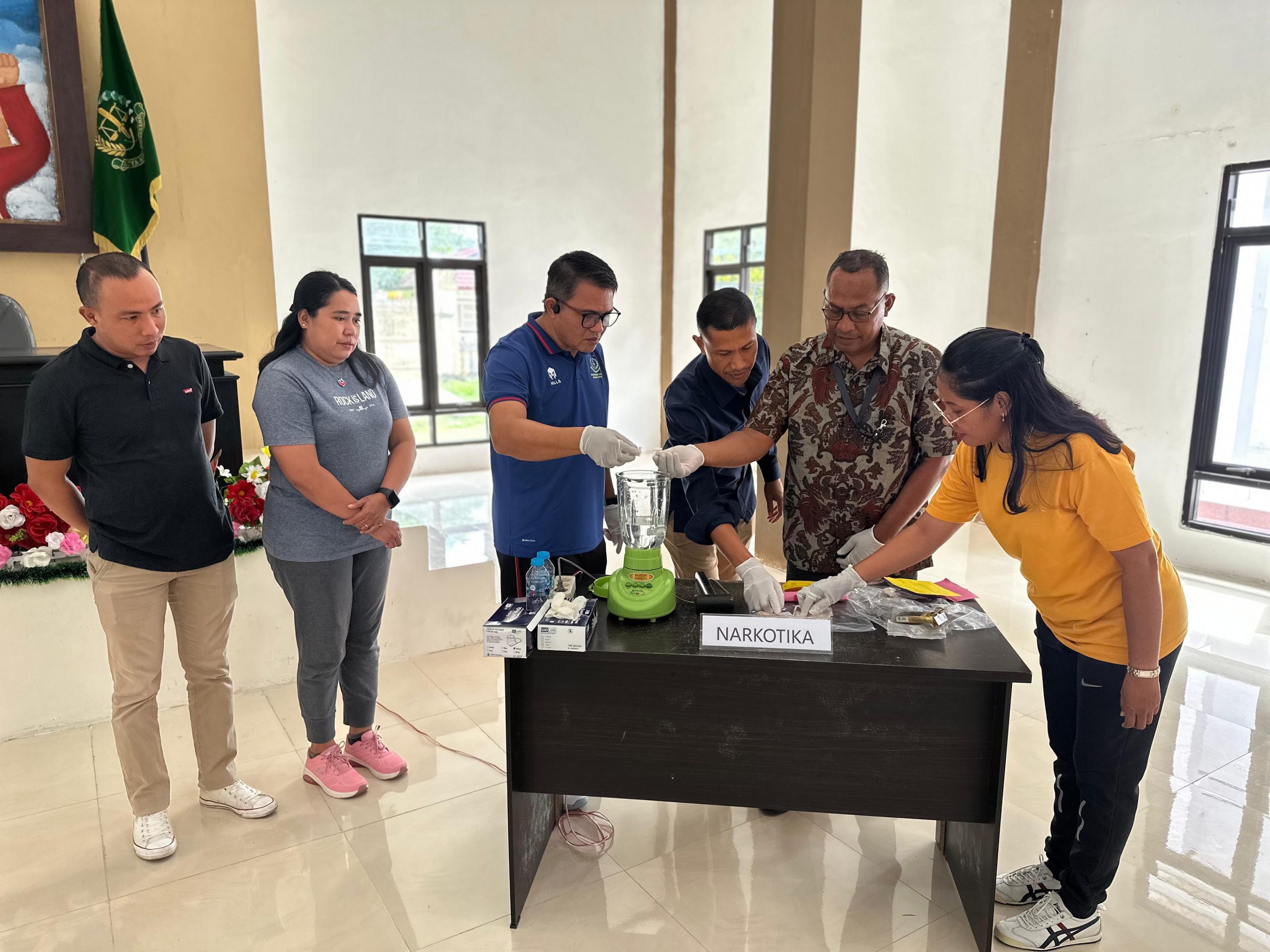 Kajari SBB Musnahkan Barang Bukti Narkotika Yang Telah Berkekuatan Hukum Tetap