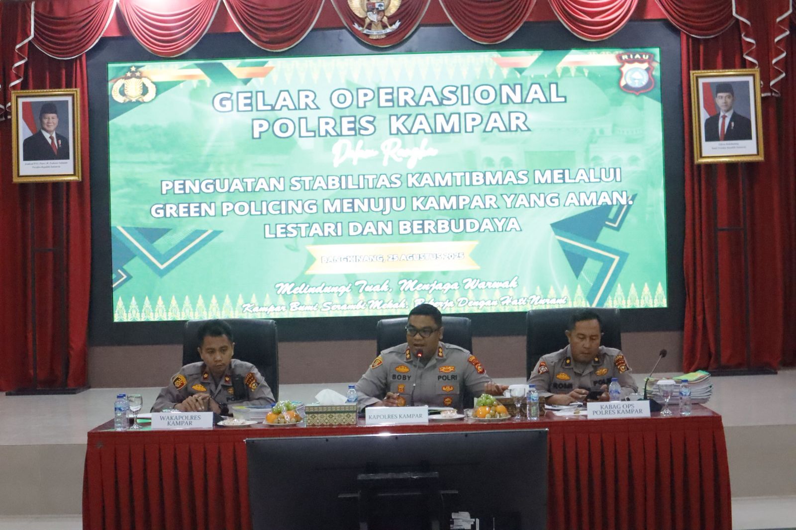 “Anev Bukan Sekadar Rutinitas!” Polres Kampar Gelar Operasional, Siapkan Jurus Jitu Jaga Kamtibmas di Bumi Bertuah