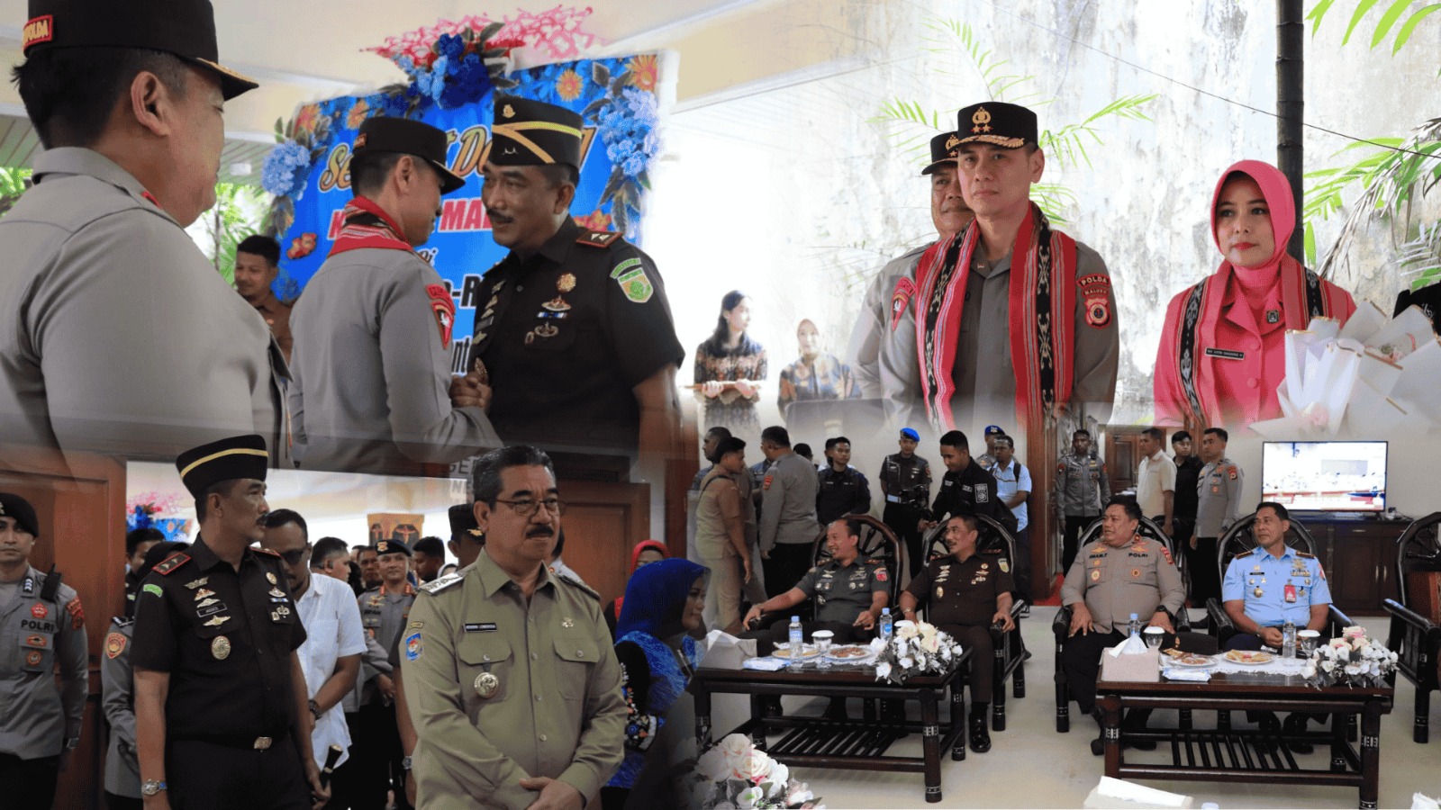 Kajati Maluku Agoes SP Bersama Jajaran Forkopimda, Jemput Kapolda Baru