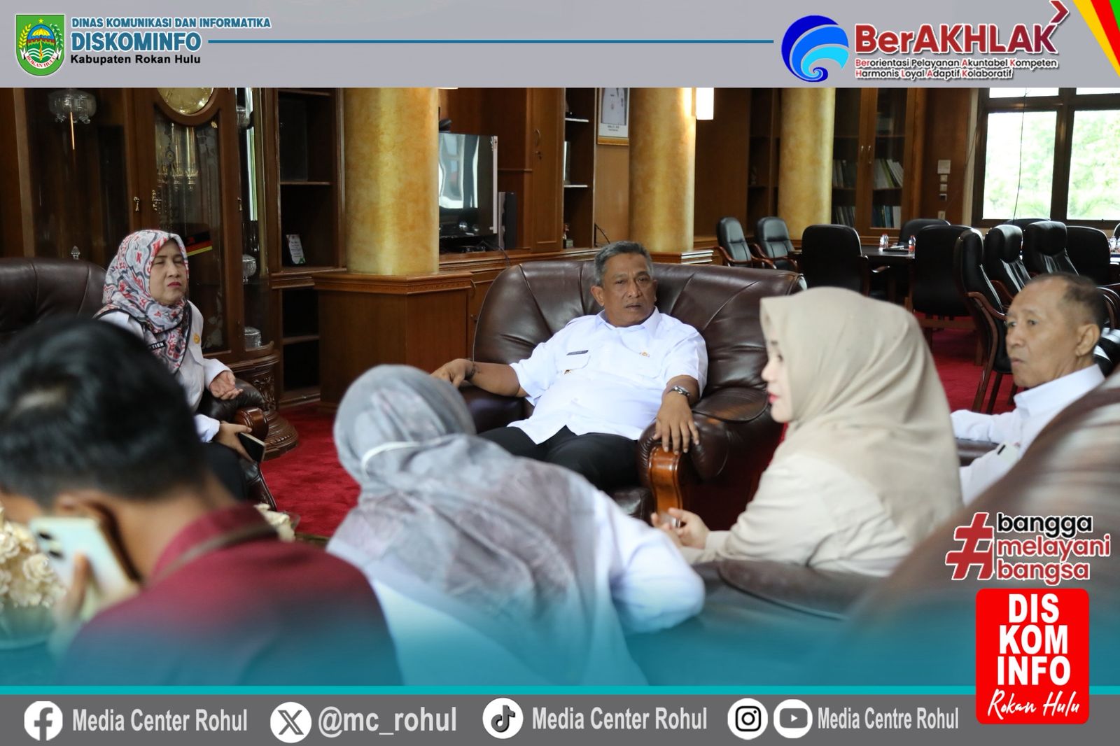 Terkait Kasus HIV/AIDS Di Rohul, Bupati Anton Audiensi Bersama Komisi Penanggulangan AIDS Provinsi Riau