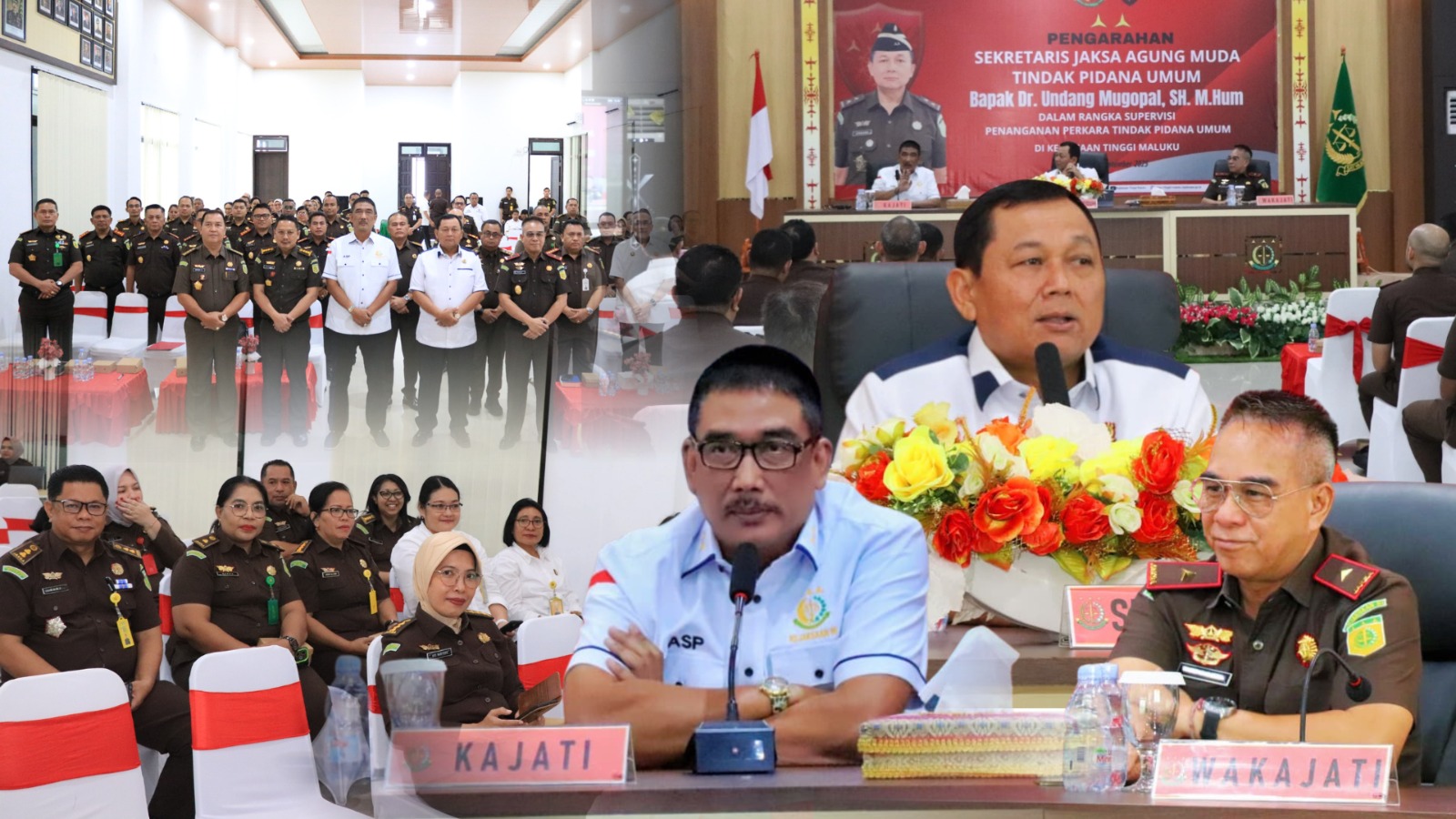 Kunjungan Supervisi Sesjampidum, Kajati Maluku Agoes SP Sambut Bersama Jajaran Kejaksaan Tinggi Maluku