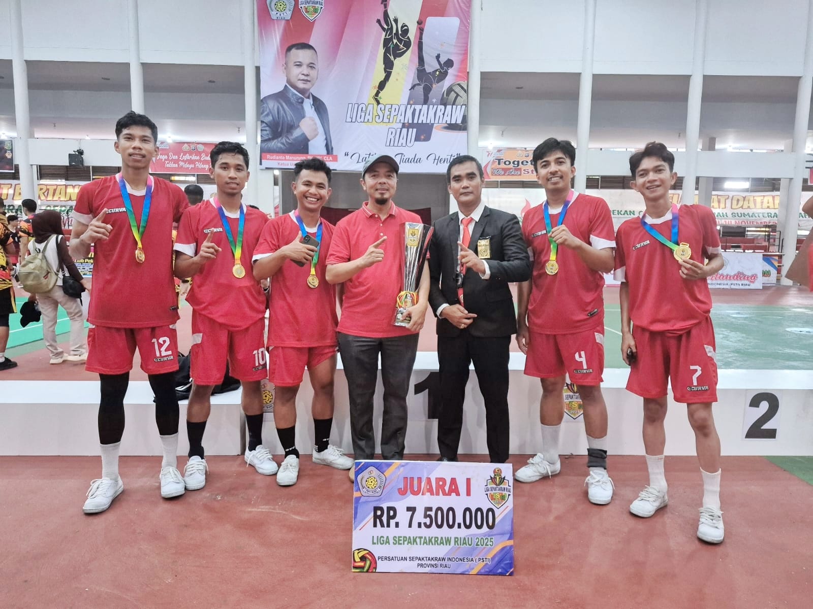 Kampar Juara Liga Sepak Takraw, Modal Menuju Porprov Riau 2026