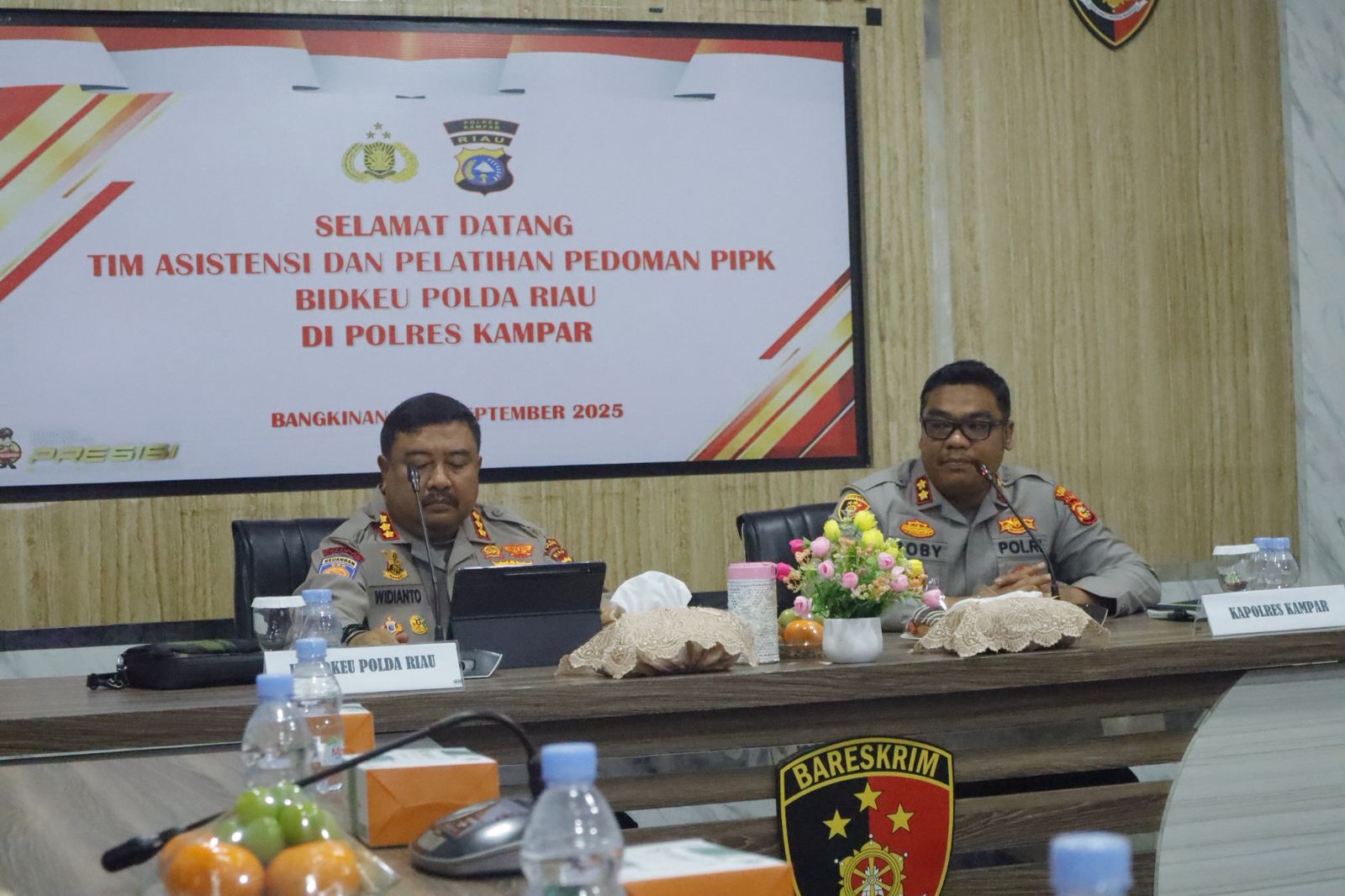 “Kapolres Kampar Sambut Hangat Tim Bidkeu Polda Riau, Asistensi PIPK Polri Tingkatkan Akuntabilitas Keuangan!”