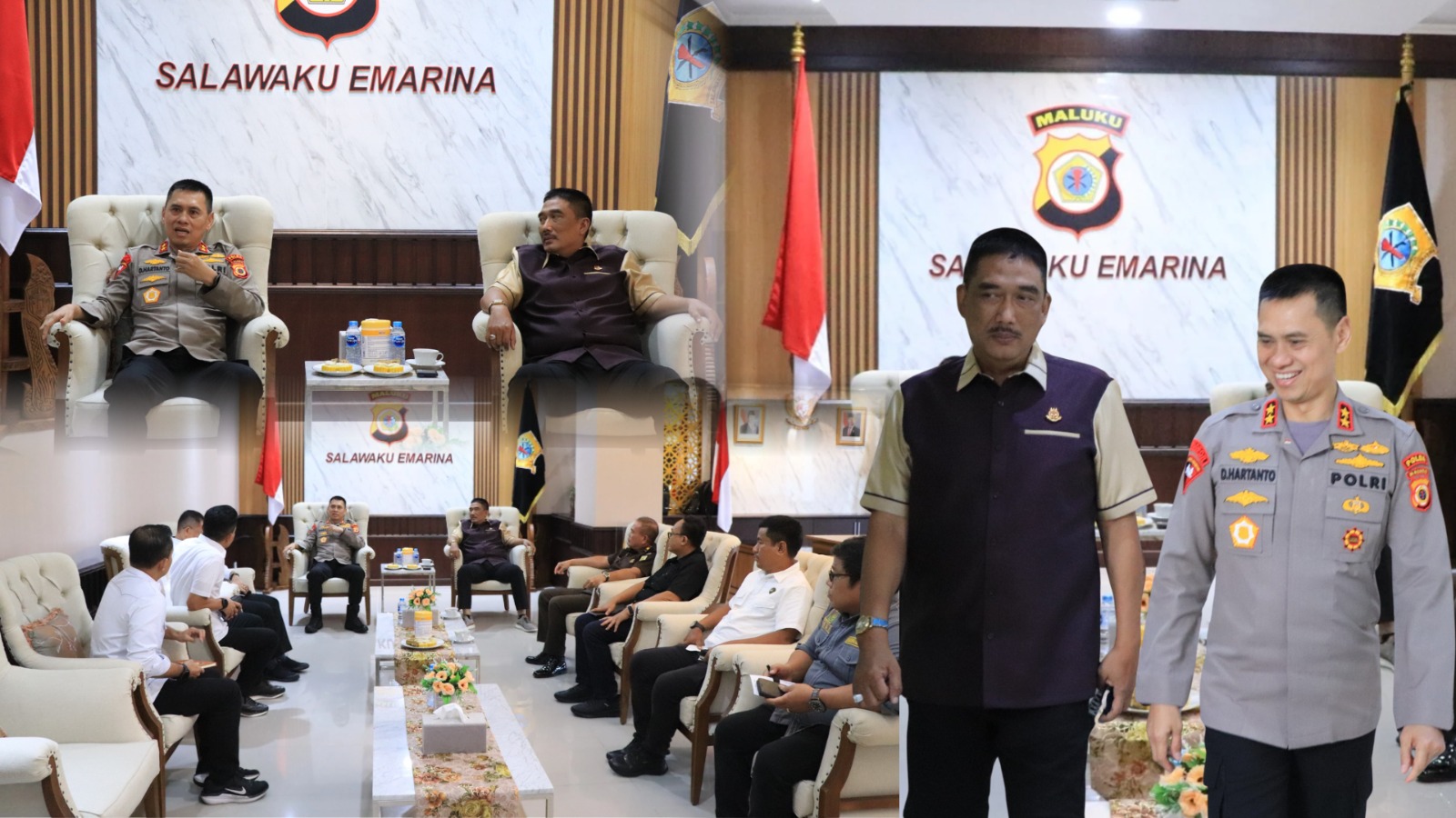Perkuat Sinergitas Antara Lembaga Penegak Hukum, Kajati Maluku Agoes SP Berkunjung Ke Polda Maluku