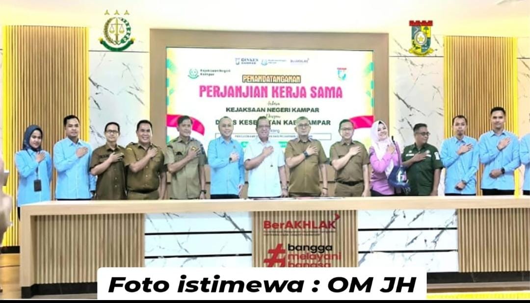 Dibawah Dinkes Kampar 33 UPT Puskesmas Dan RSUD Dapat Pendampingan Hukum Dari Kejari Kampar
