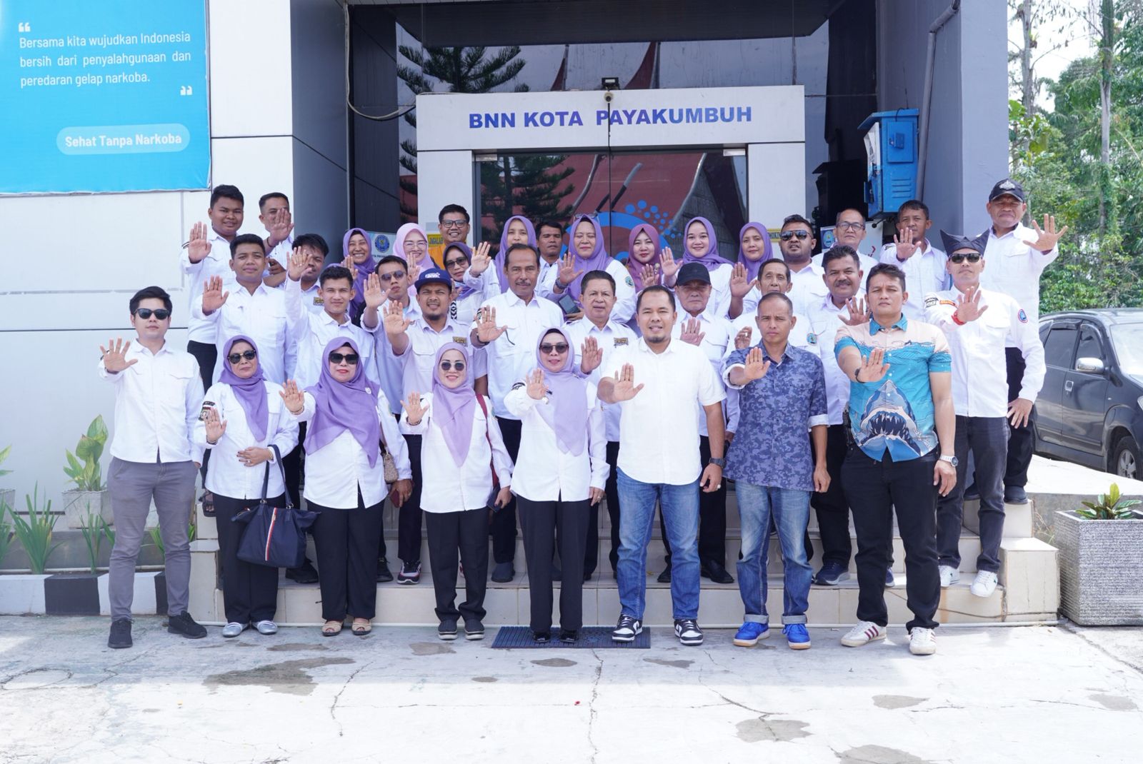 Ketua BNNK Payakumbuh Menyambut Ketua BNK Kampar Beserta Rombongan